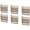 Storex Unbreakable Wall Files, 3-Pack, Letter, Smoke (Case of 6)